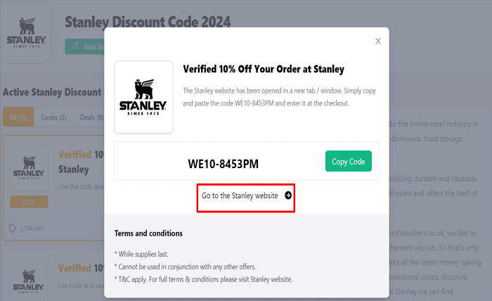 Stanley Promo Codes