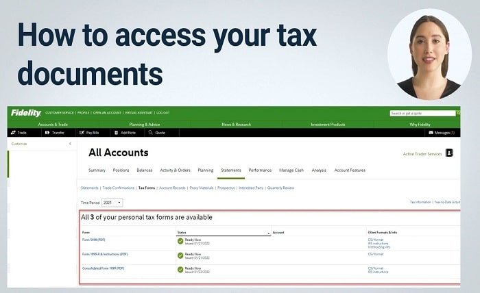 Fidelity Tax Forms